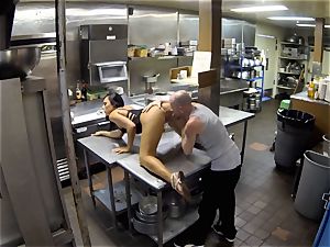 Gianna Nicole smashed in restaurant kitchen